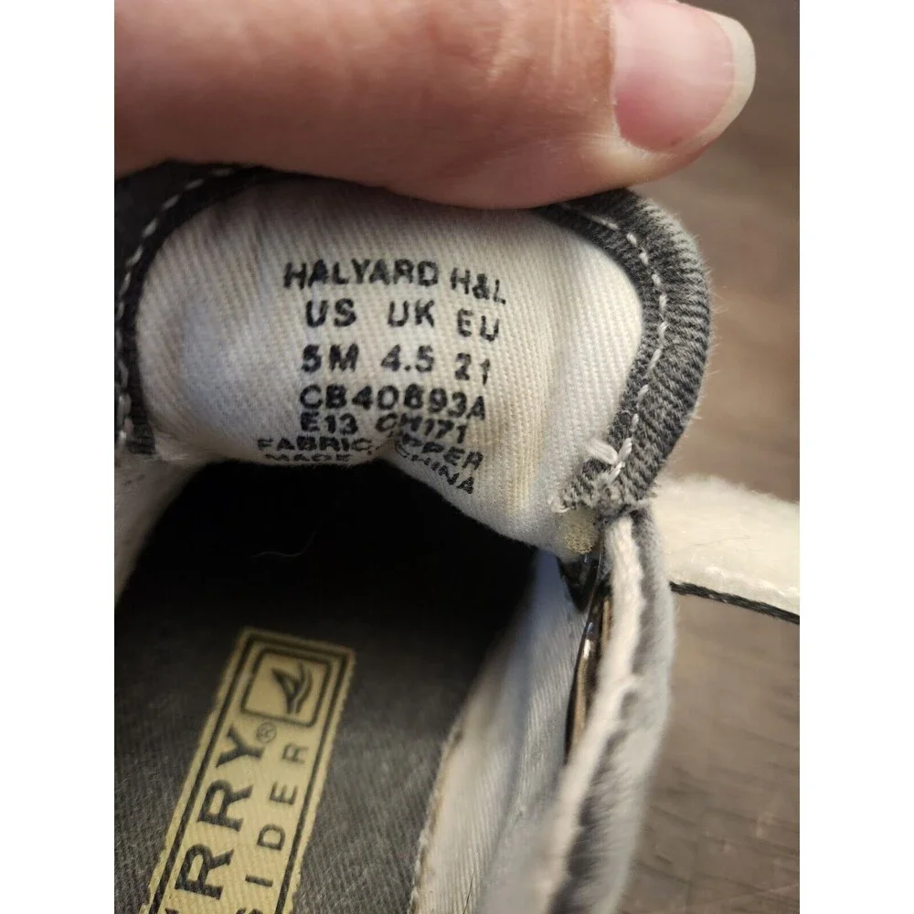 Sperry Top sider Toddler Size 5M Gray